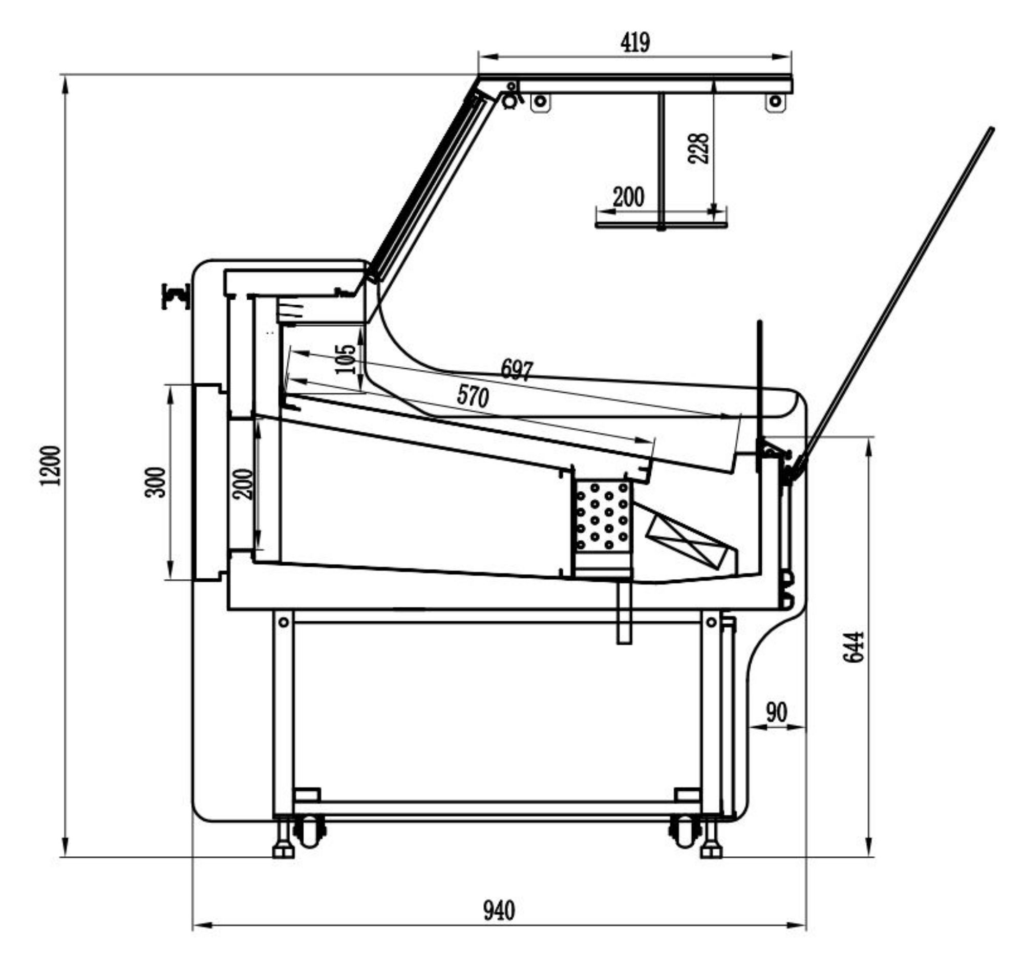 Picture of Amefa Medard De Noblat Shadow Aqua Large Platters 230x110mm (6 Pack)