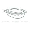 Picture of Vegware PLA Hinged Deli Containers 12oz (300 Pack)