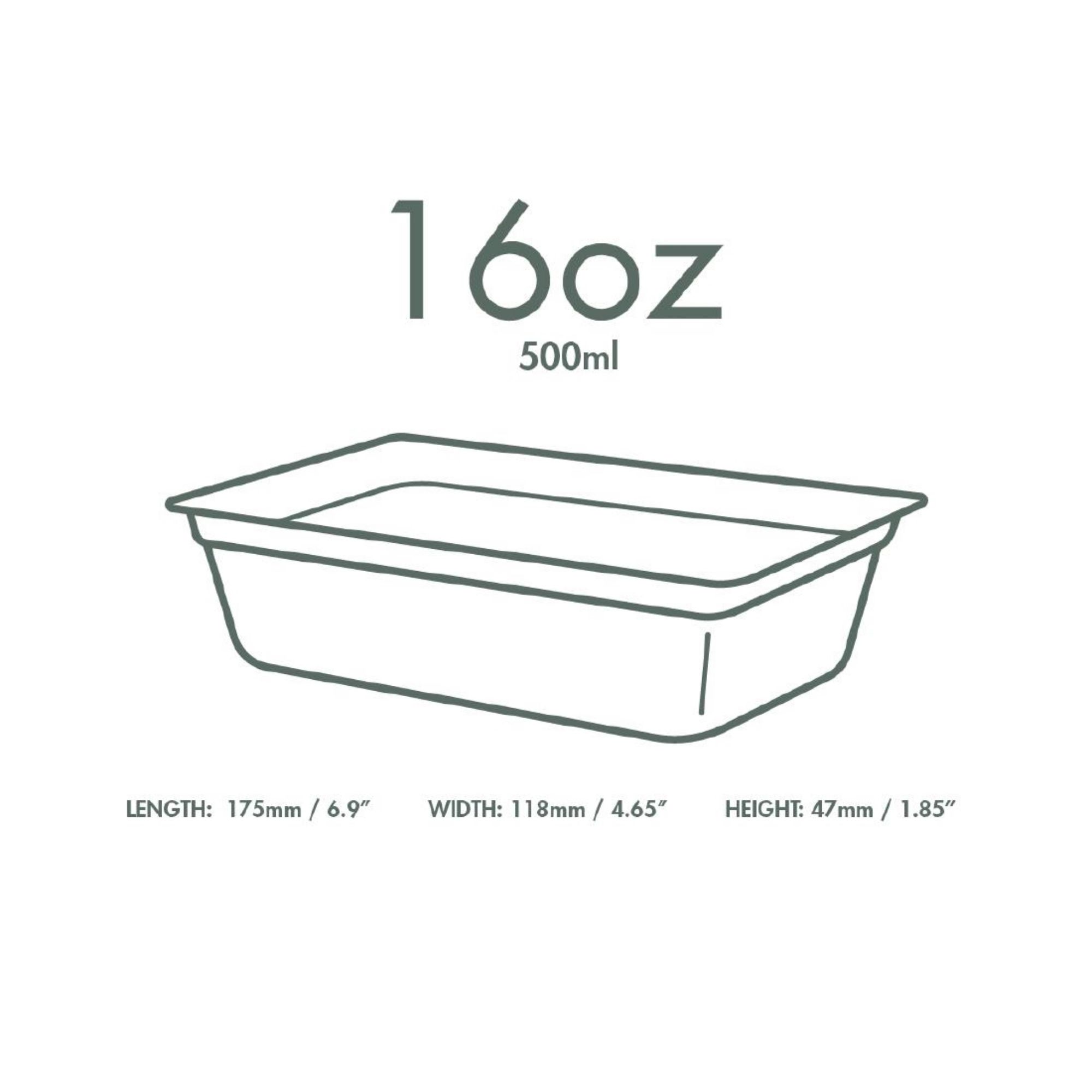 Picture of Vegware Nourish Moulded Fibre Takeaway Trays 500ml (500 Pack)