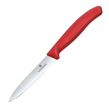 Picture of Victorinox Swiss Classic Paring Knife Straight Pointed Tip Red 10cm