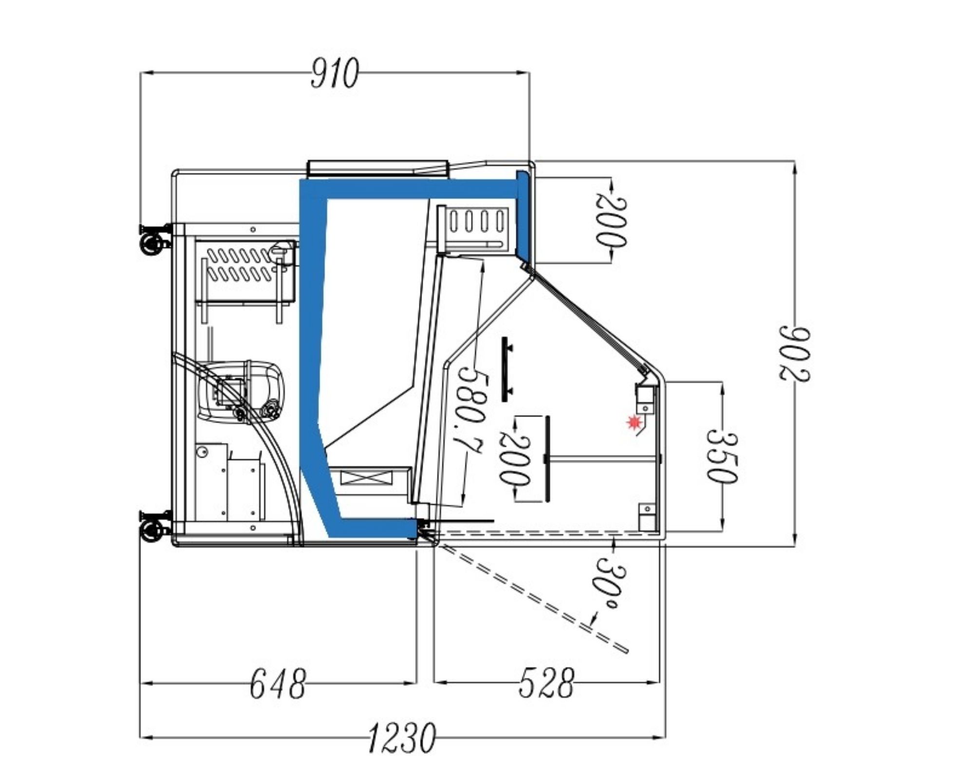 Picture of Victorinox Swiss Classic Paring Knife Wavy Pointed Tip Red 8cm