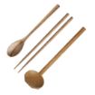 Picture of Olympia Miso Acacia Wood Ramen and Pho Spoons 240mm (6 Pack)