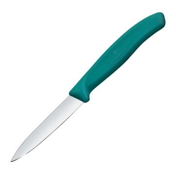 Picture of Victorinox Swiss Classic Paring Knife Straight Pointed Tip Green 8cm