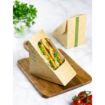 Picture of Vegware Deepfill Sandwich Wedges Kraft 75mm (500 Pack)