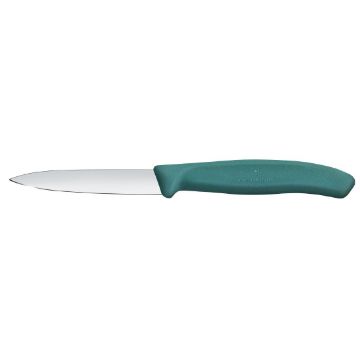 Picture of Victorinox Swiss Classic Paring Knife Straight Pointed Green 8cm (2 Pack)