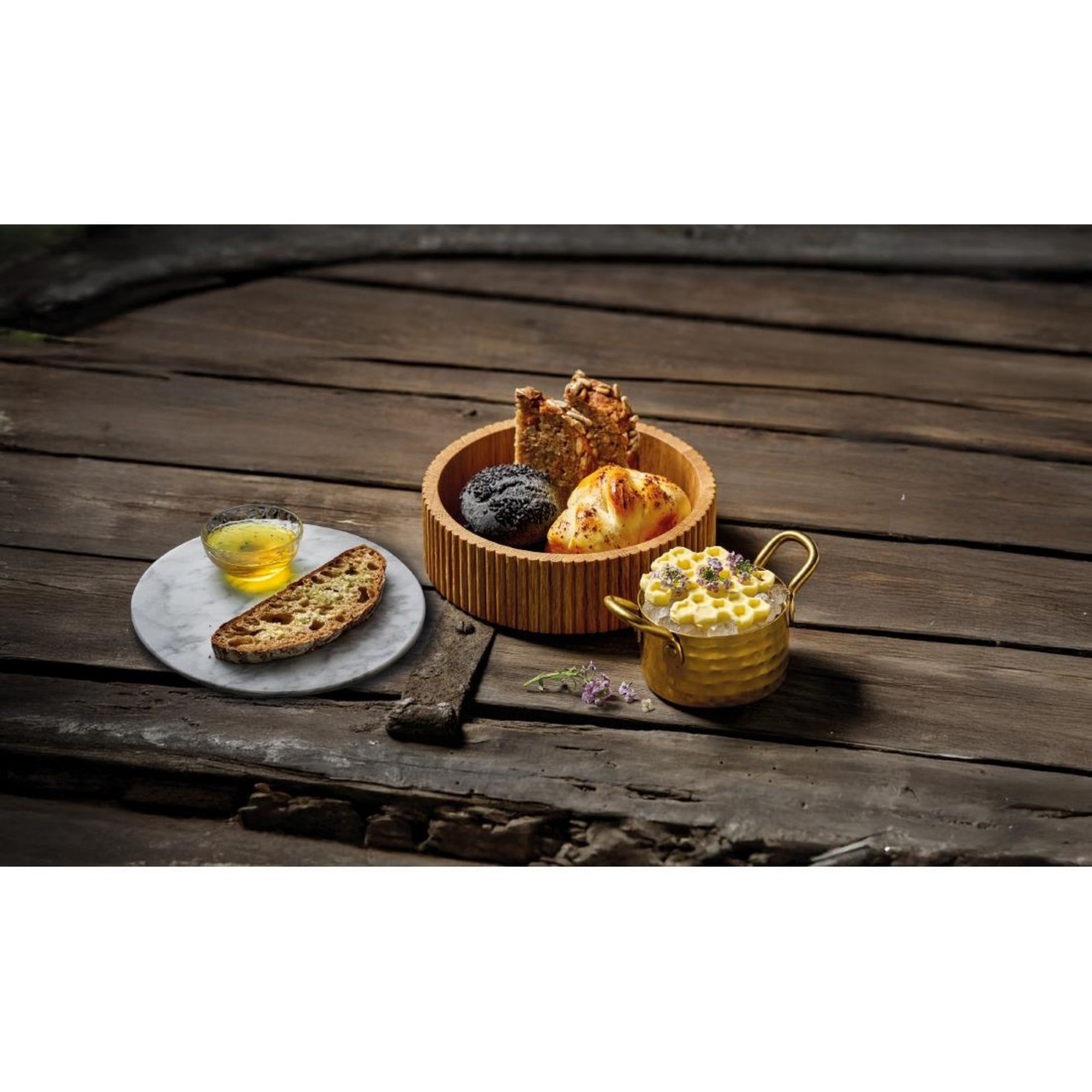 Picture of Playground Cesto Round Lid/Plate Marble 160mm