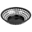 Picture of Olympia Kristallon PP Food Baskets Round Black 200x50mm (6 Pack)