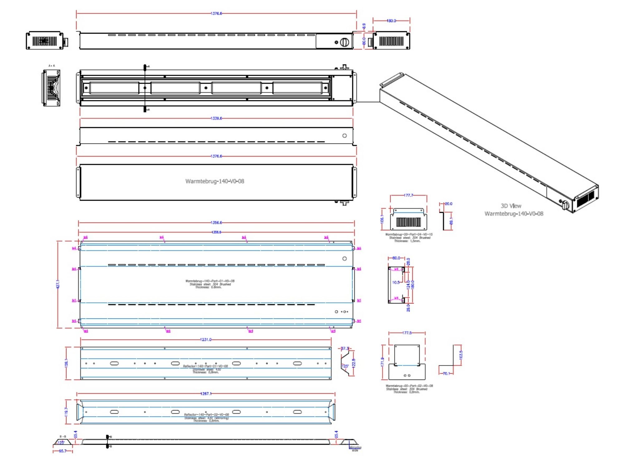 Picture of Reliance Medical Workplace BS8599-1 First Aid Kit with Aura3 Box Small