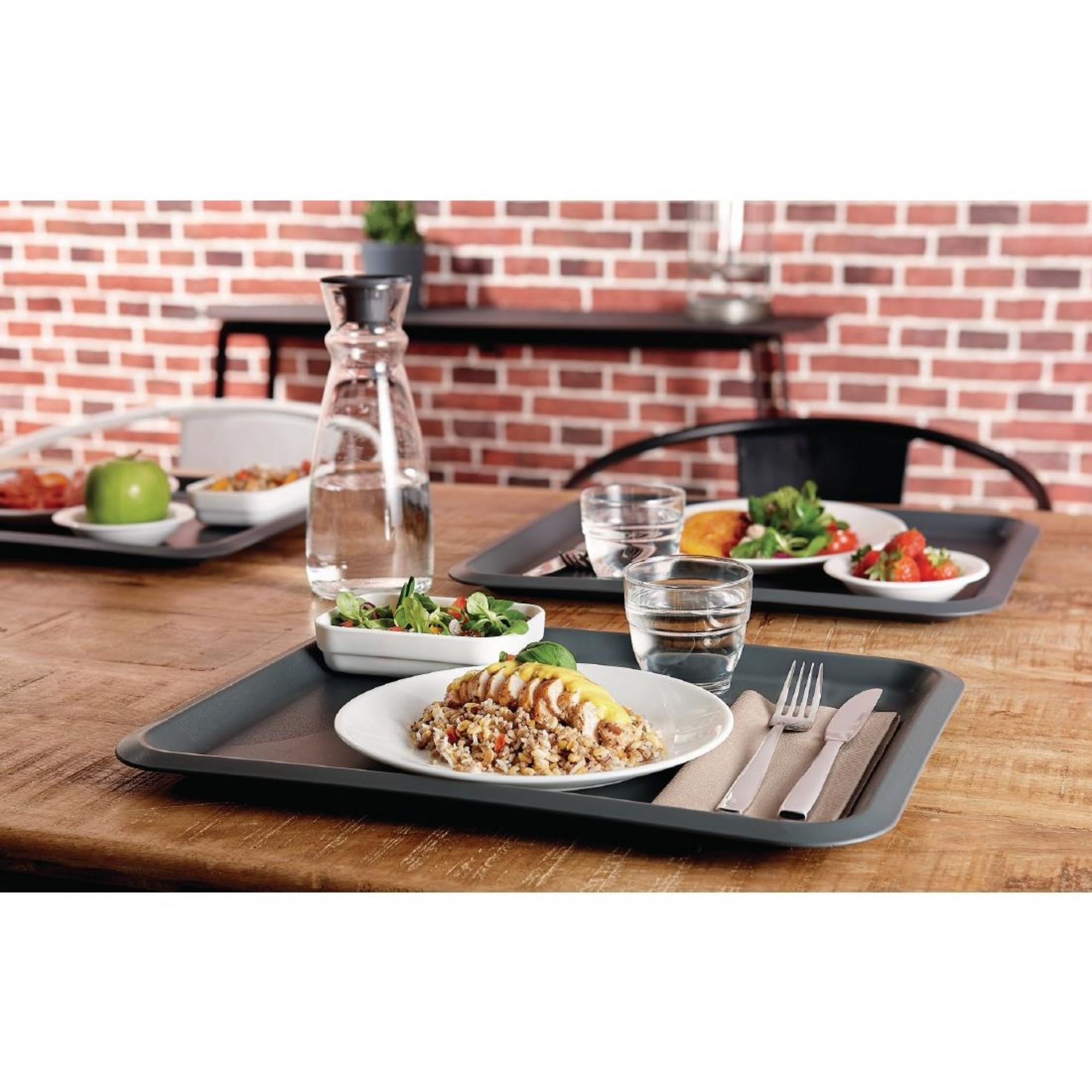 Picture of Arcoroc Opal Restaurant Wide Rim Plates 235mm (6 Pack)
