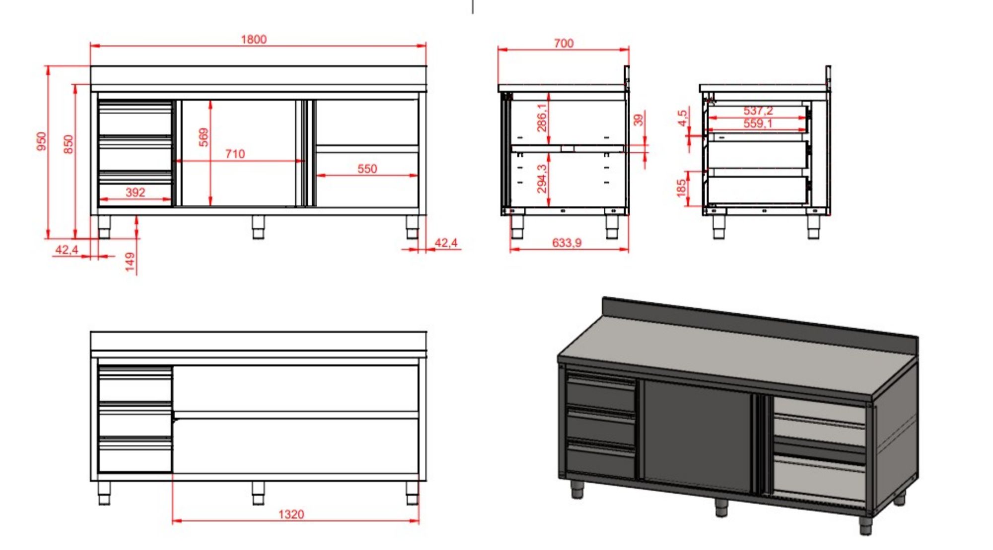 Picture of La Rochere Ouessant Tea & Coffee Mugs 400ml/14oz (6 Pack)