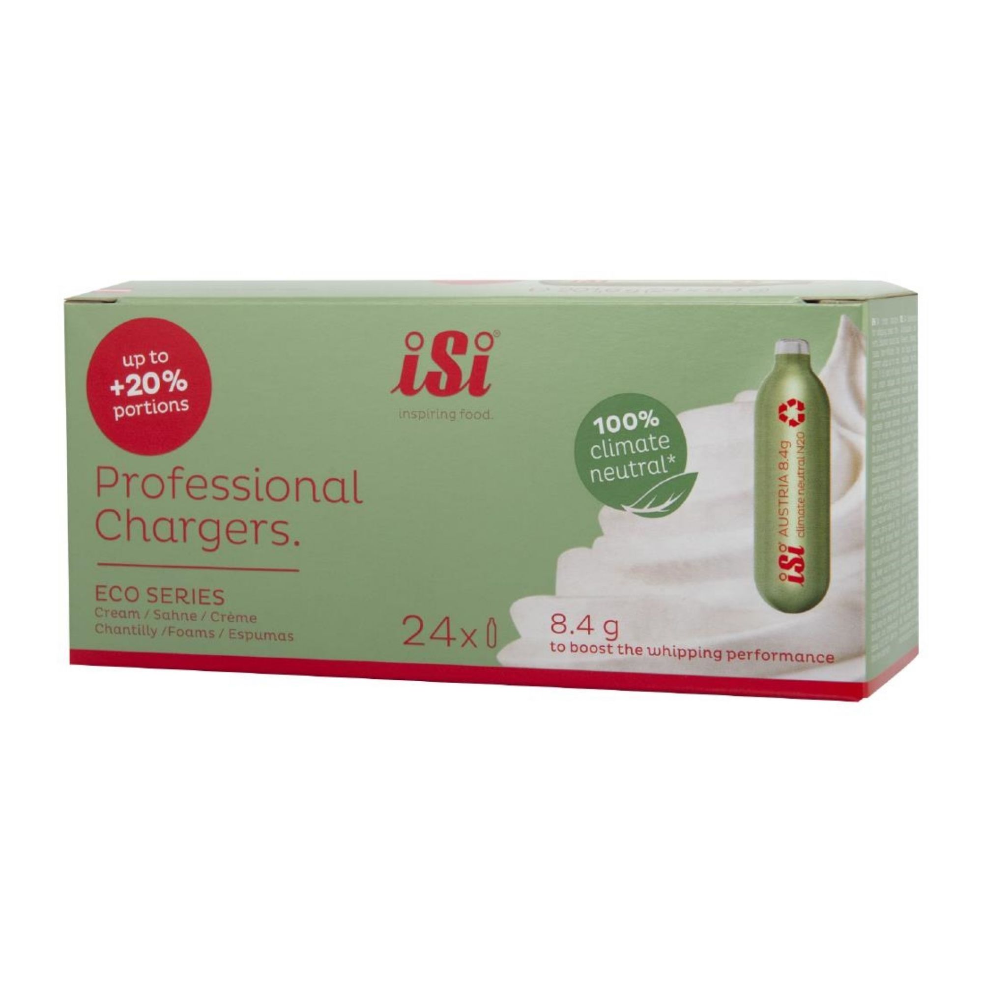 Picture of ISI Professional ECO Series Cream Whipper Charger Bulbs 8.4g (24 Pack)