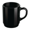 Picture of Arcoroc Opal Stackable Mugs Black 250ml (6 Pack)