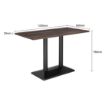 Picture of Bolero Indoor Dining Table Dark Wood 1200mm