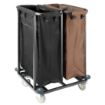 Picture of Jantex 2 Compartment Linen Trolley 2x100Ltr