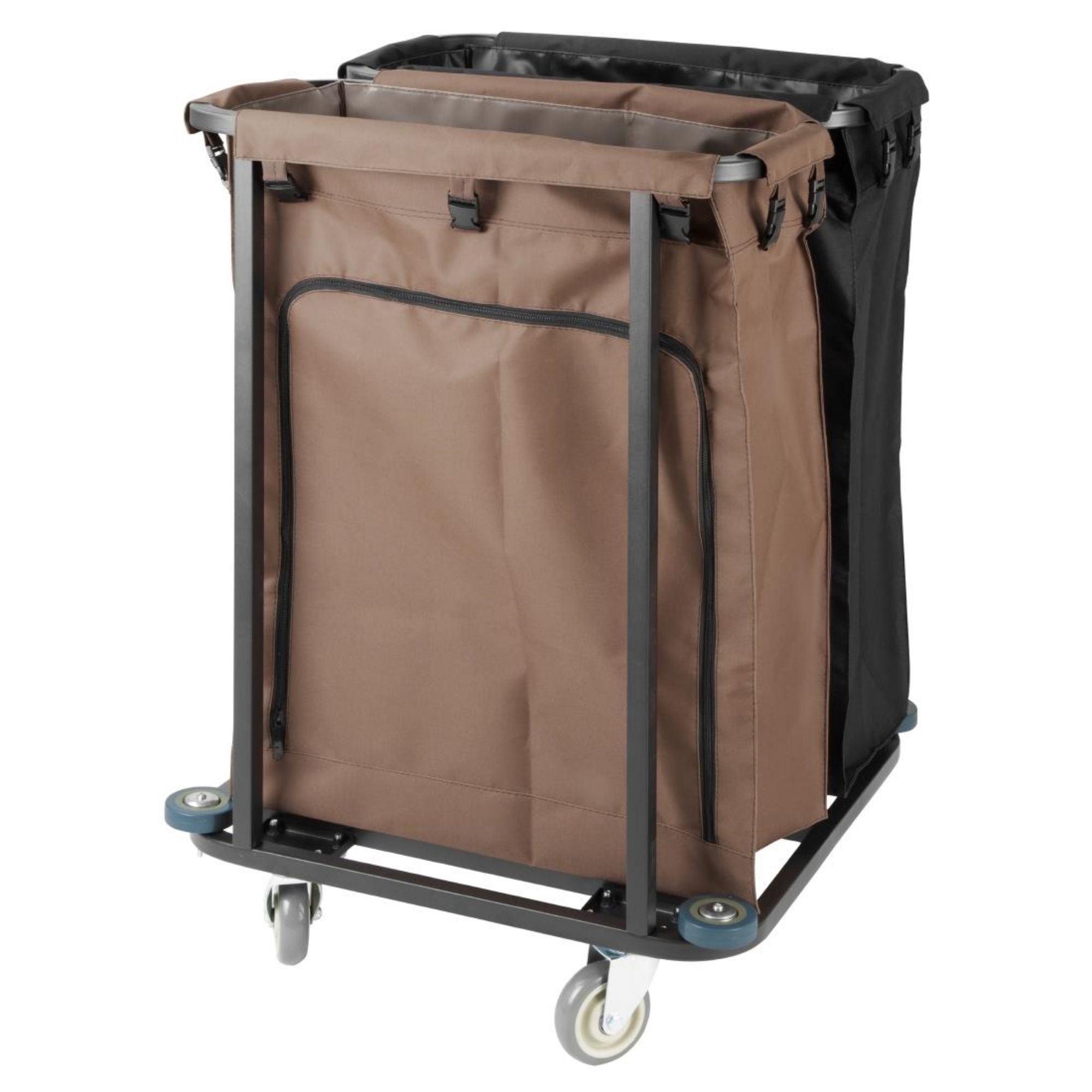 Picture of Jantex 2 Compartment Linen Trolley 2x100Ltr
