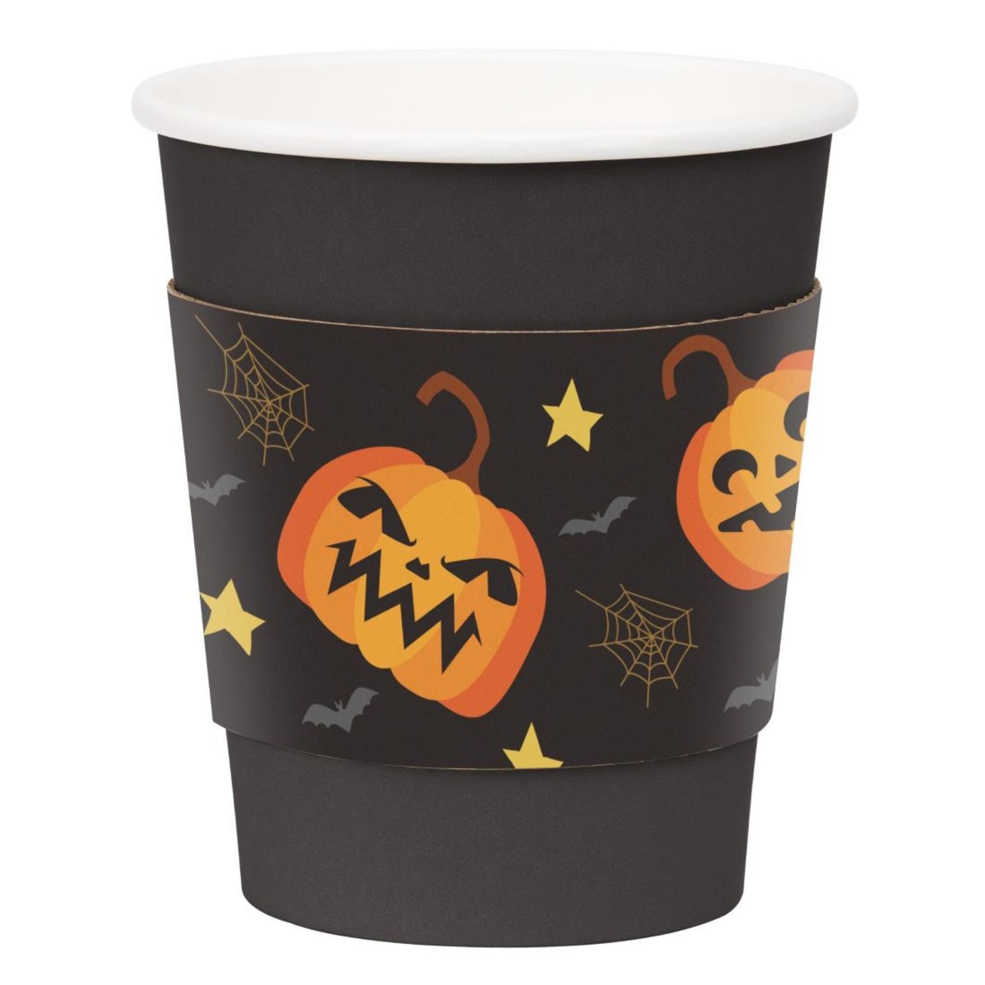 Picture of Fiesta Recyclable Halloween Cups Sleeves for 8oz Hot Cups (100 Pack)