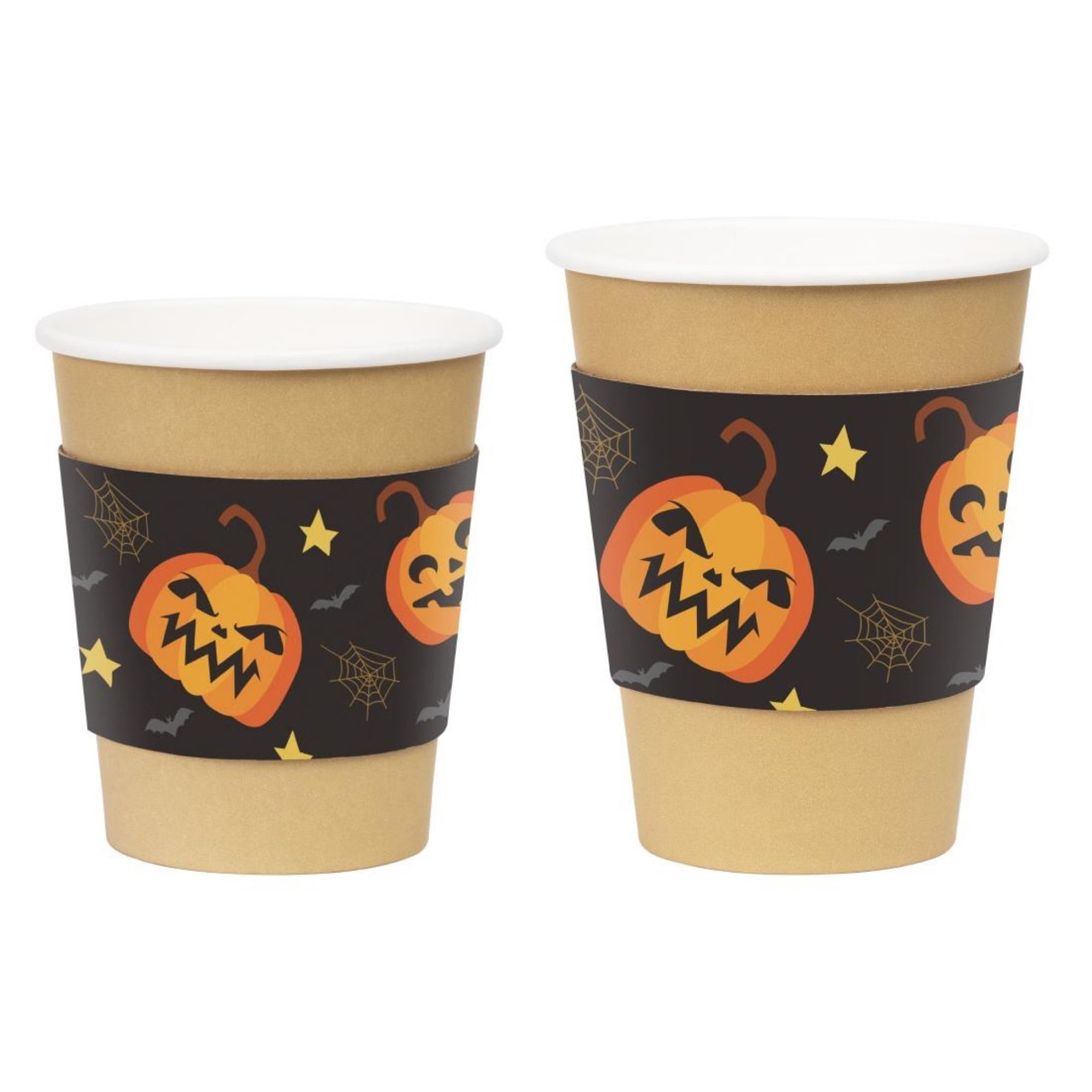 Picture of Fiesta Recyclable Halloween Cups Sleeves for 8oz Hot Cups (100 Pack)