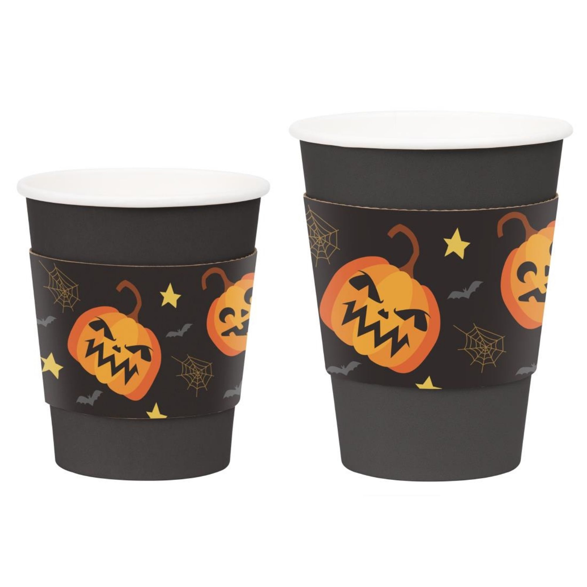 Picture of Fiesta Recyclable Halloween Cups Sleeves for 12oz Hot Cups (100 Pack)