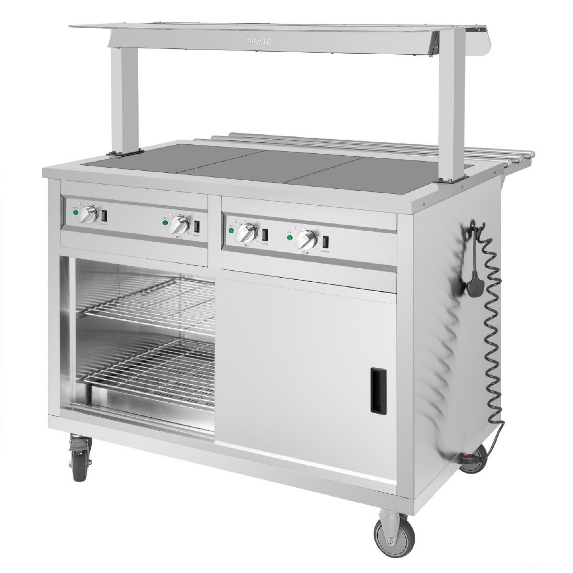 Picture of Buffalo Mobile Servery with Solid Heated Top 3x 1/1 GN