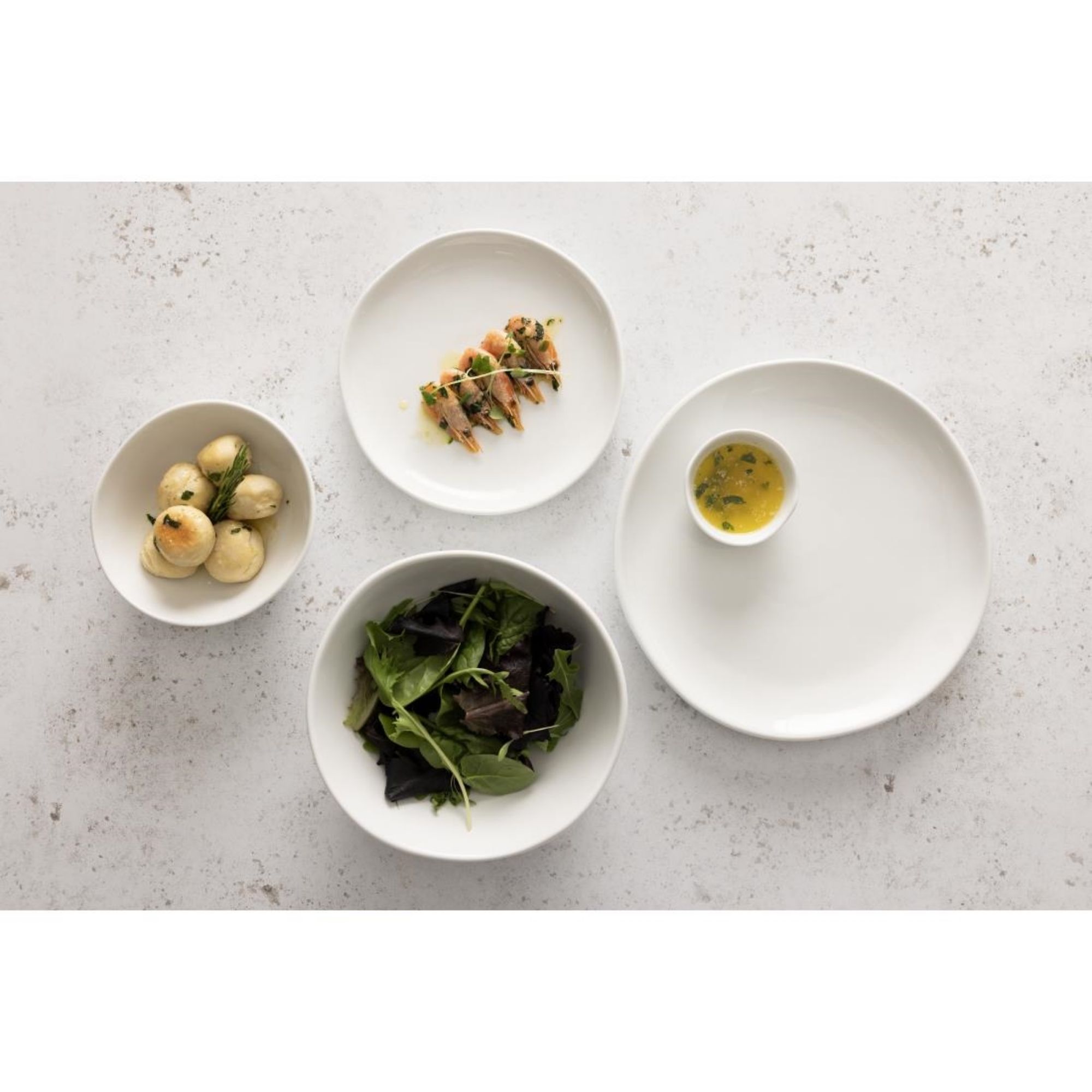 Picture of Olympia Chia Small Bowls White 155mm (6 Pack)