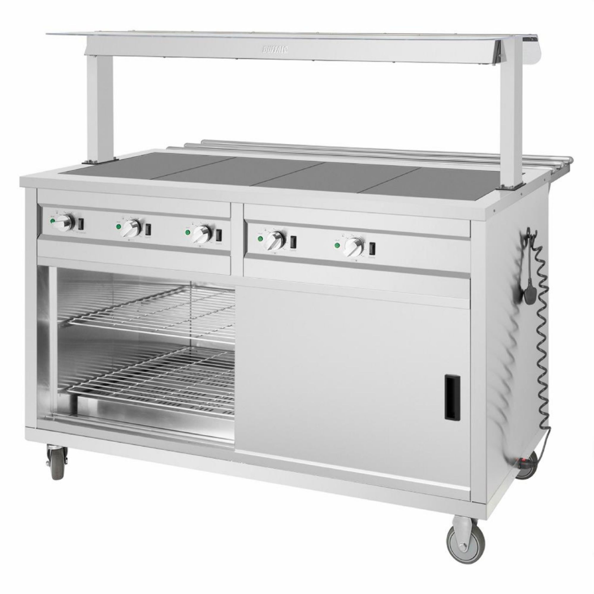 Picture of Buffalo Mobile Servery with Solid Heated Top 4x 1/1 GN