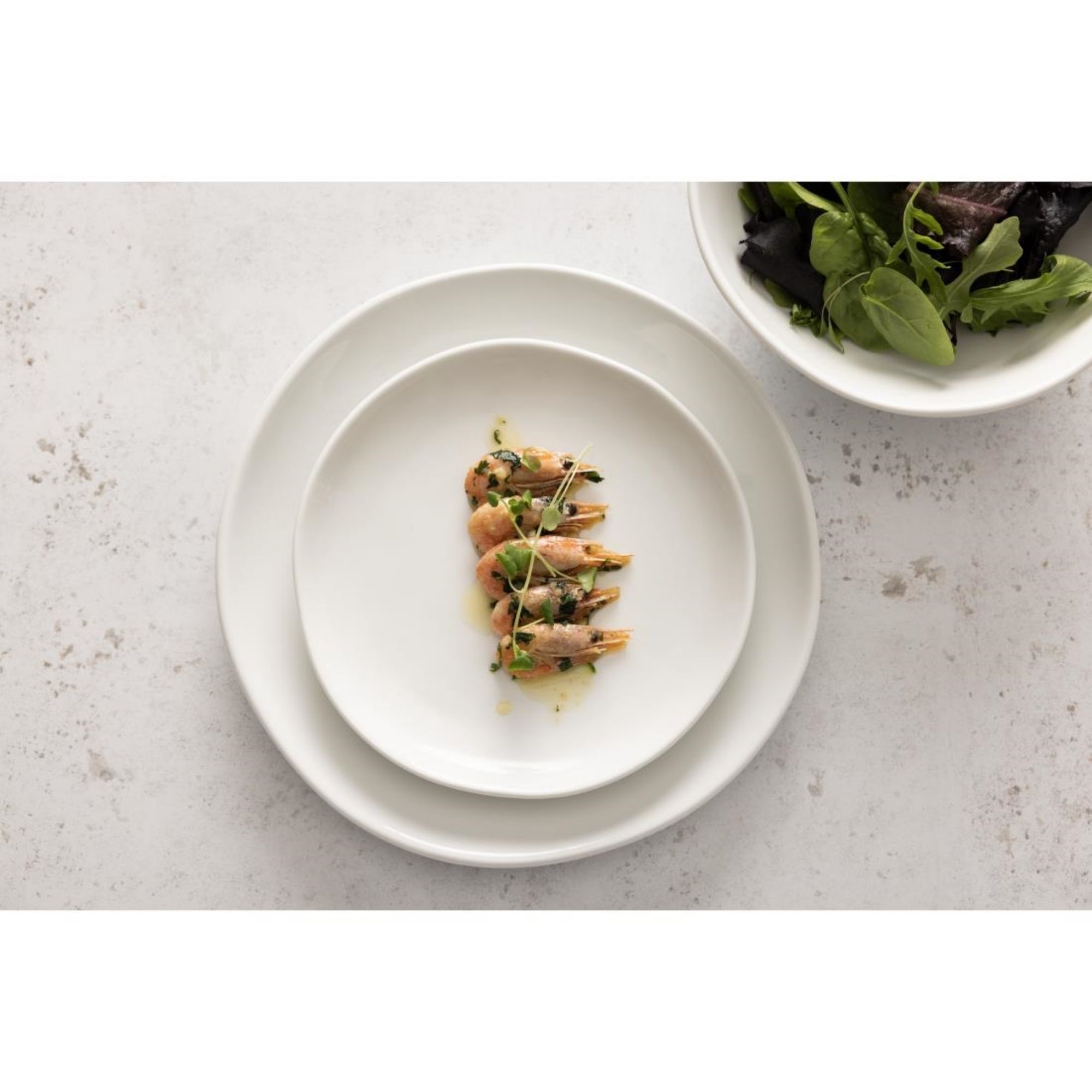Picture of Olympia Chia Plates White 270mm (6 Pack)