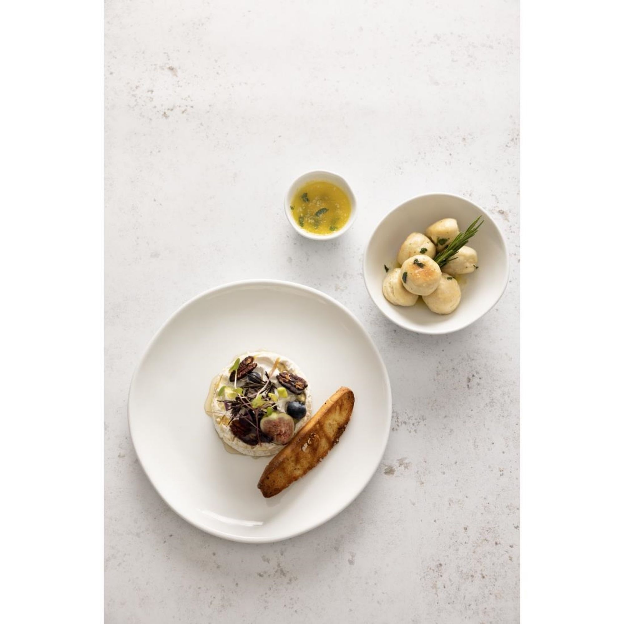 Picture of Olympia Chia Plates White 270mm (6 Pack)
