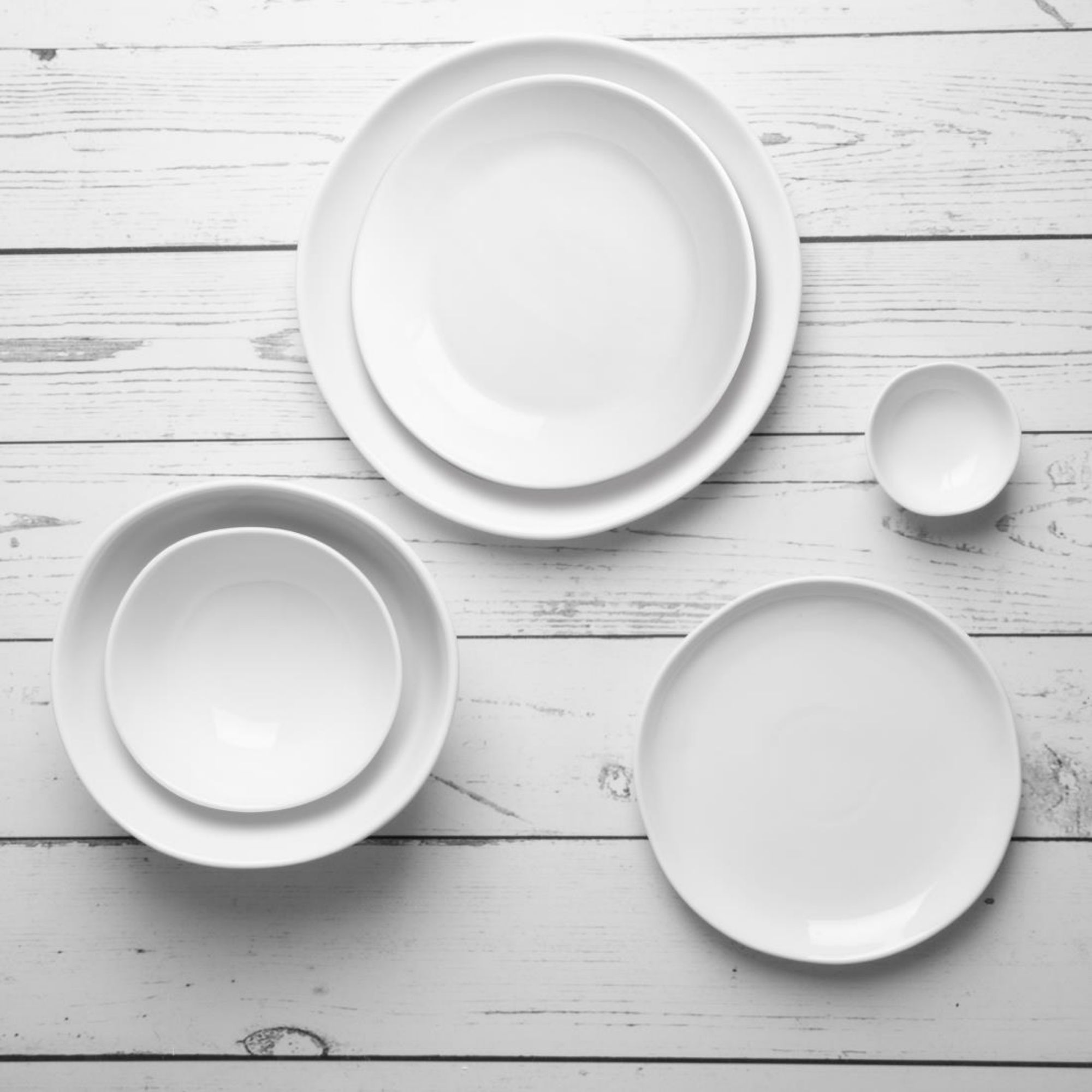 Picture of Olympia Chia Plates White 270mm (6 Pack)