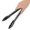 Picture of Nisbets Essentials 9" Polycarbonate Tongs Black (6 Pack)