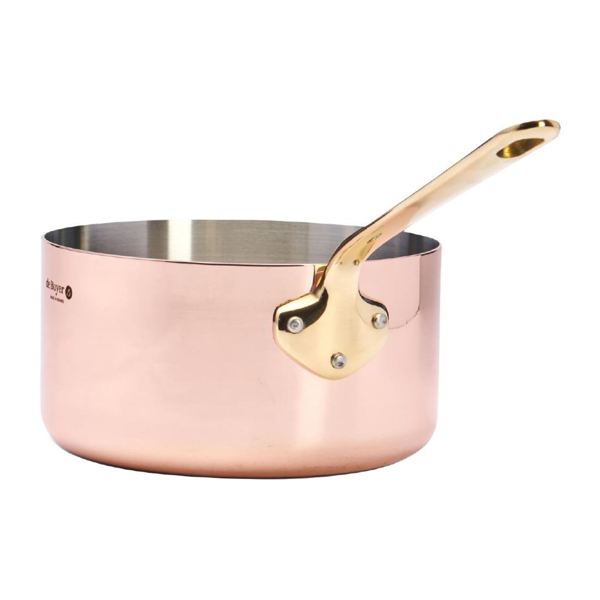 Picture of De Buyer Inocuivre Saucepan with Brass Handle 18cm