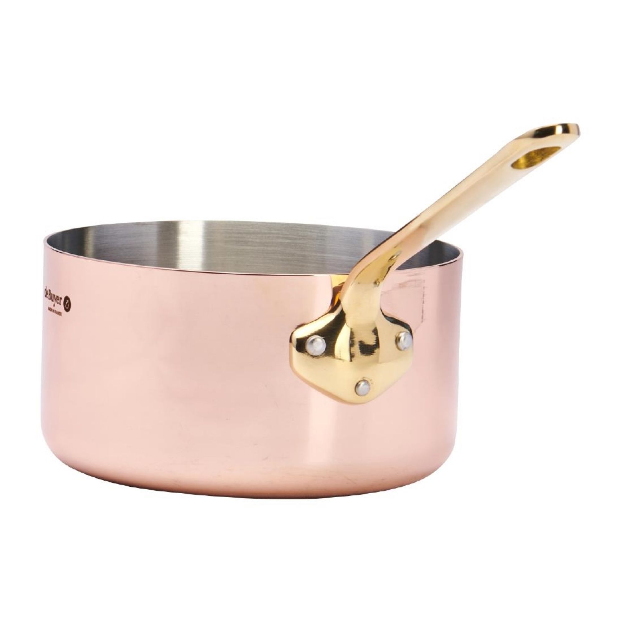 Picture of De Buyer Inocuivre Saucepan with Brass Handle 16cm