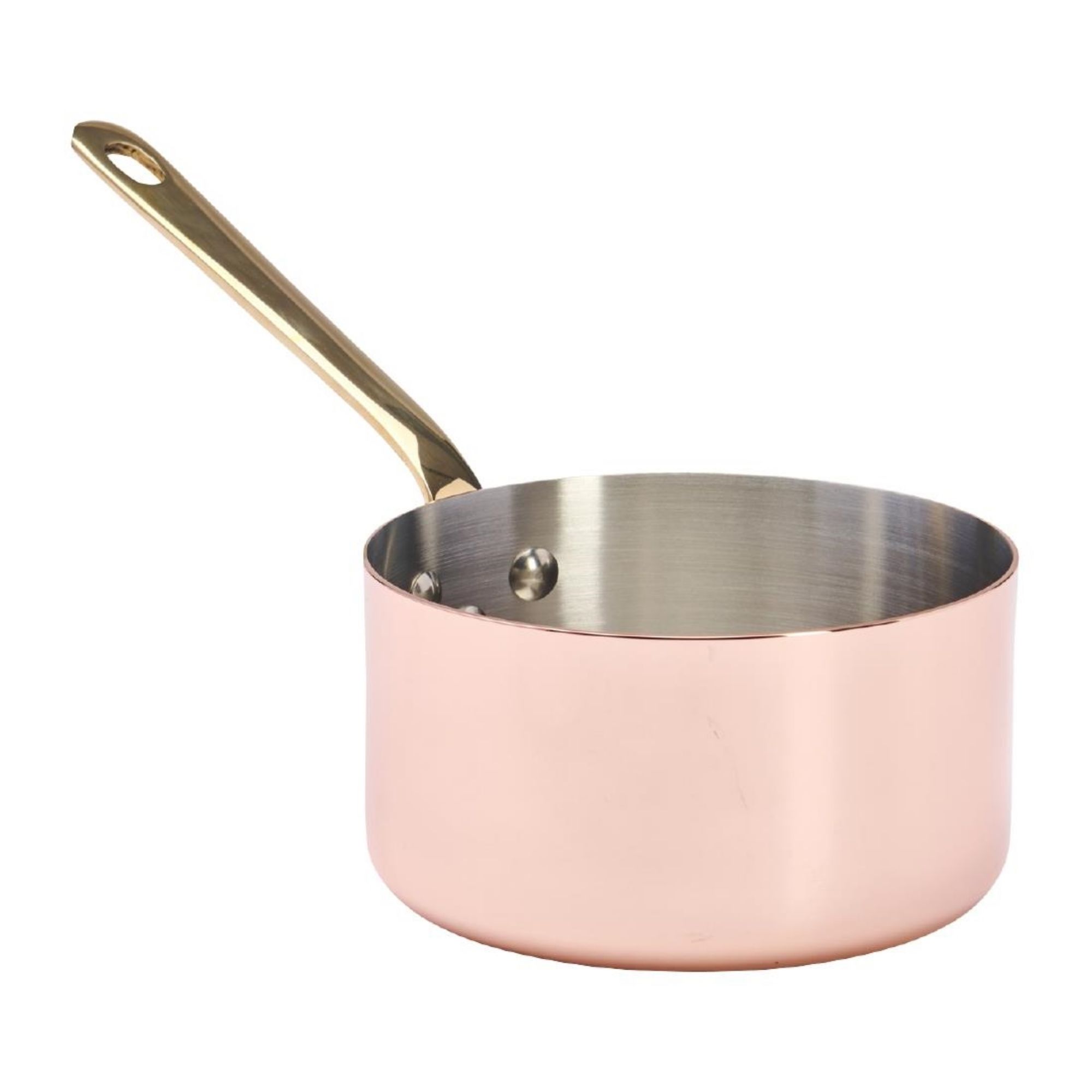 Picture of De Buyer Inocuivre Saucepan with Brass Handle 14cm