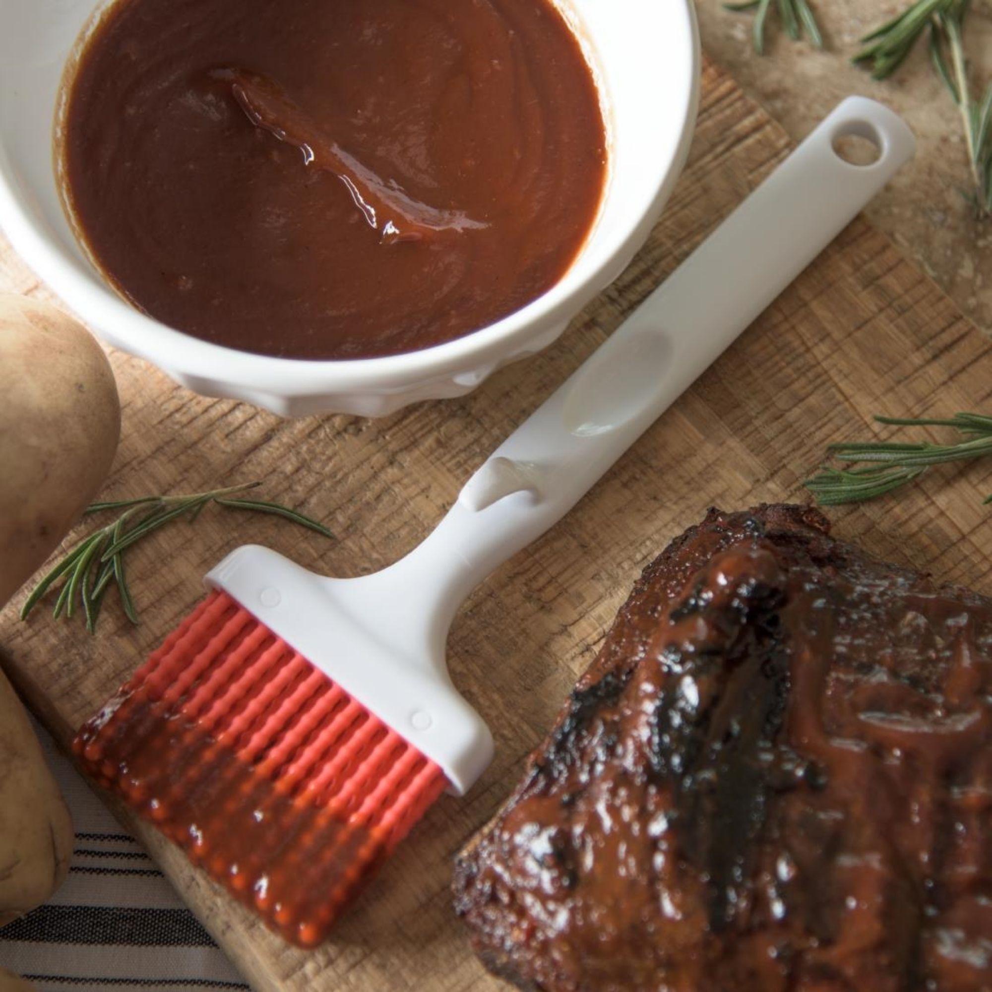 Picture of Sparta Silicone Basting Brush Red 3"