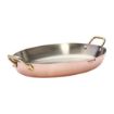 Picture of De Buyer Inocuivre Oval Dish with Brass Handles 36cm