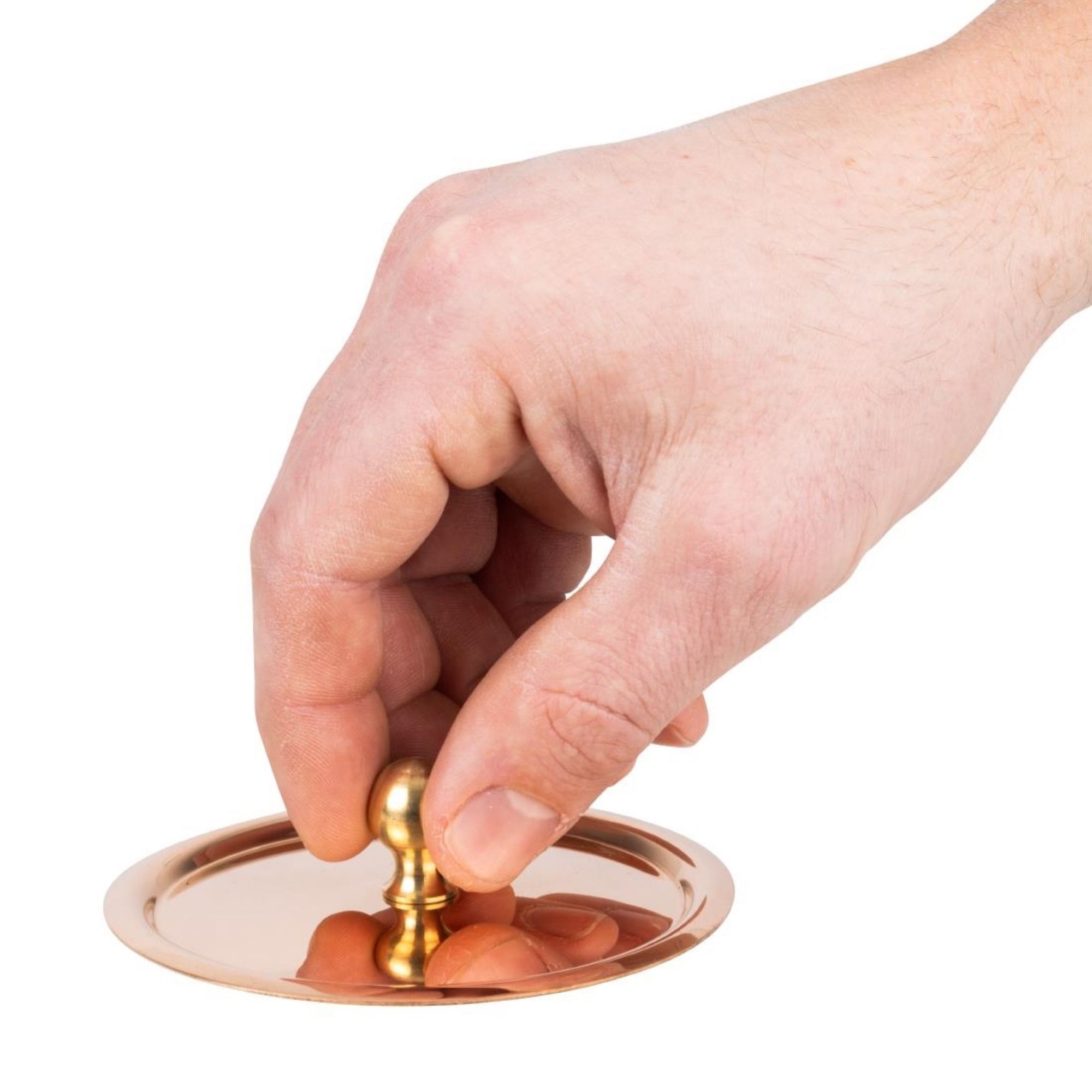 Picture of De Buyer Inocuivre Lid with Brass Handle 9cm