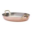 Picture of De Buyer Inocuivre Oval Dish with Brass Handles 36cm
