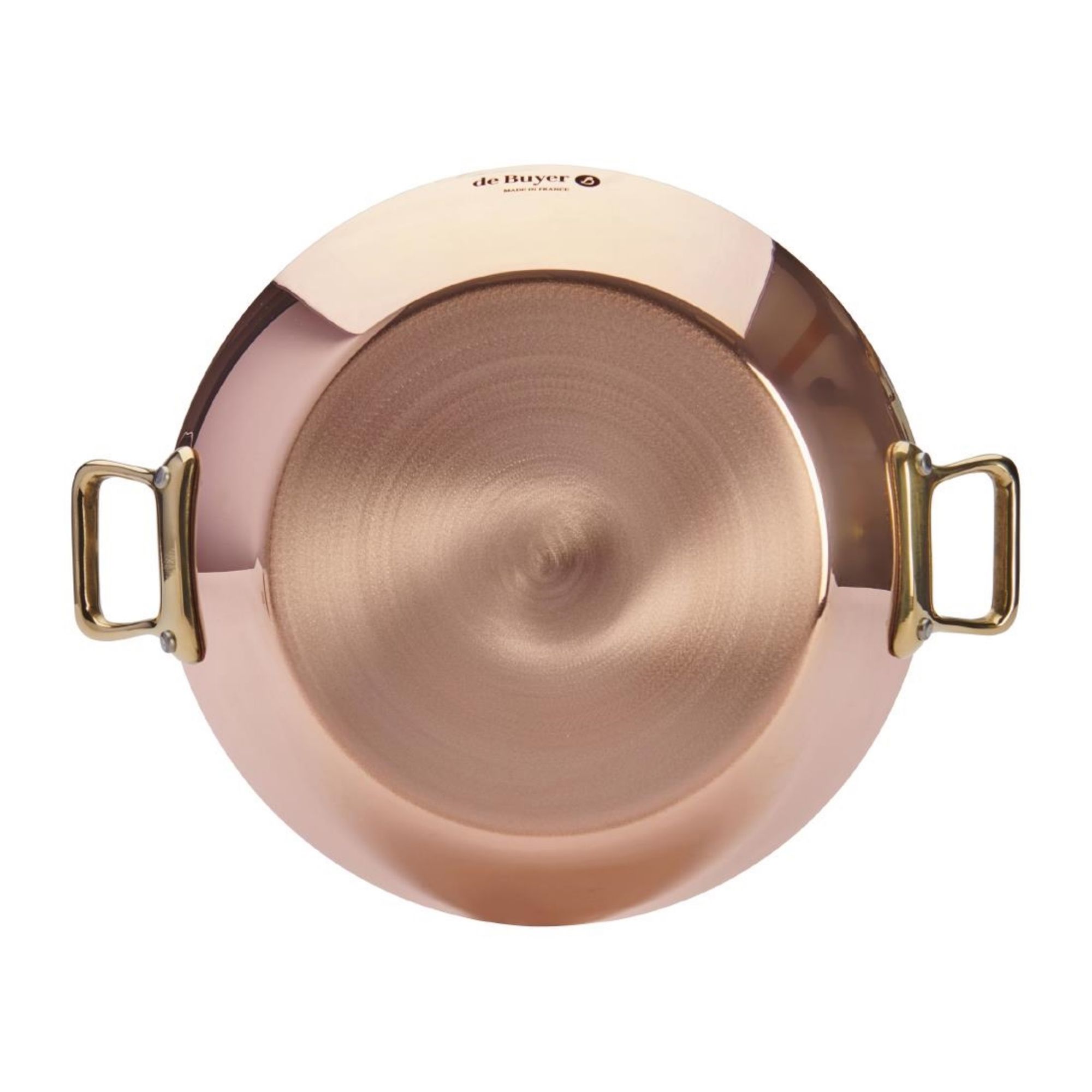 Picture of De Buyer Inocuivre Round Dish with Brass Handles 24cm