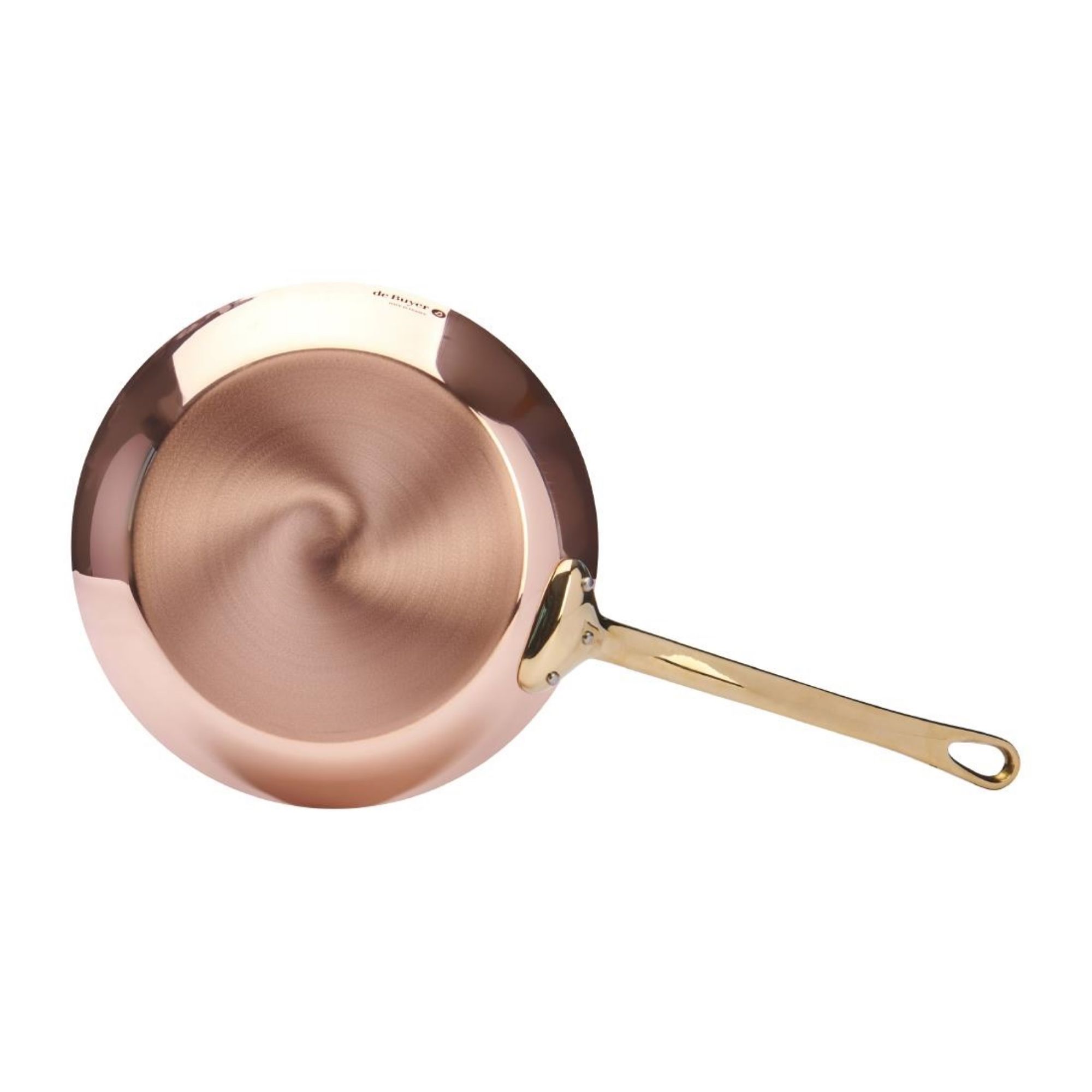 Picture of De Buyer Inocuivre Round Frying Pan with Handle Brass 28cm