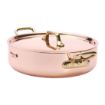 Picture of De Buyer Inocuivre Saute Pan with Lid Brass 24cm