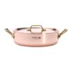 Picture of De Buyer Inocuivre Saute Pan with Lid Brass 24cm
