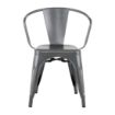Picture of Bolero Bistro Curve Armchairs Gunmetal (4 Pack)