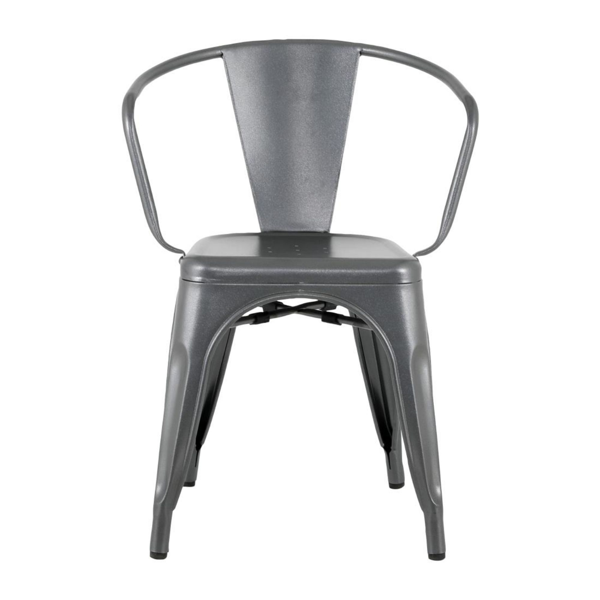 Picture of Bolero Bistro Curve Armchairs Gunmetal (4 Pack)