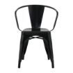 Picture of Bolero Bistro Curve Armchairs Black (4 Pack)