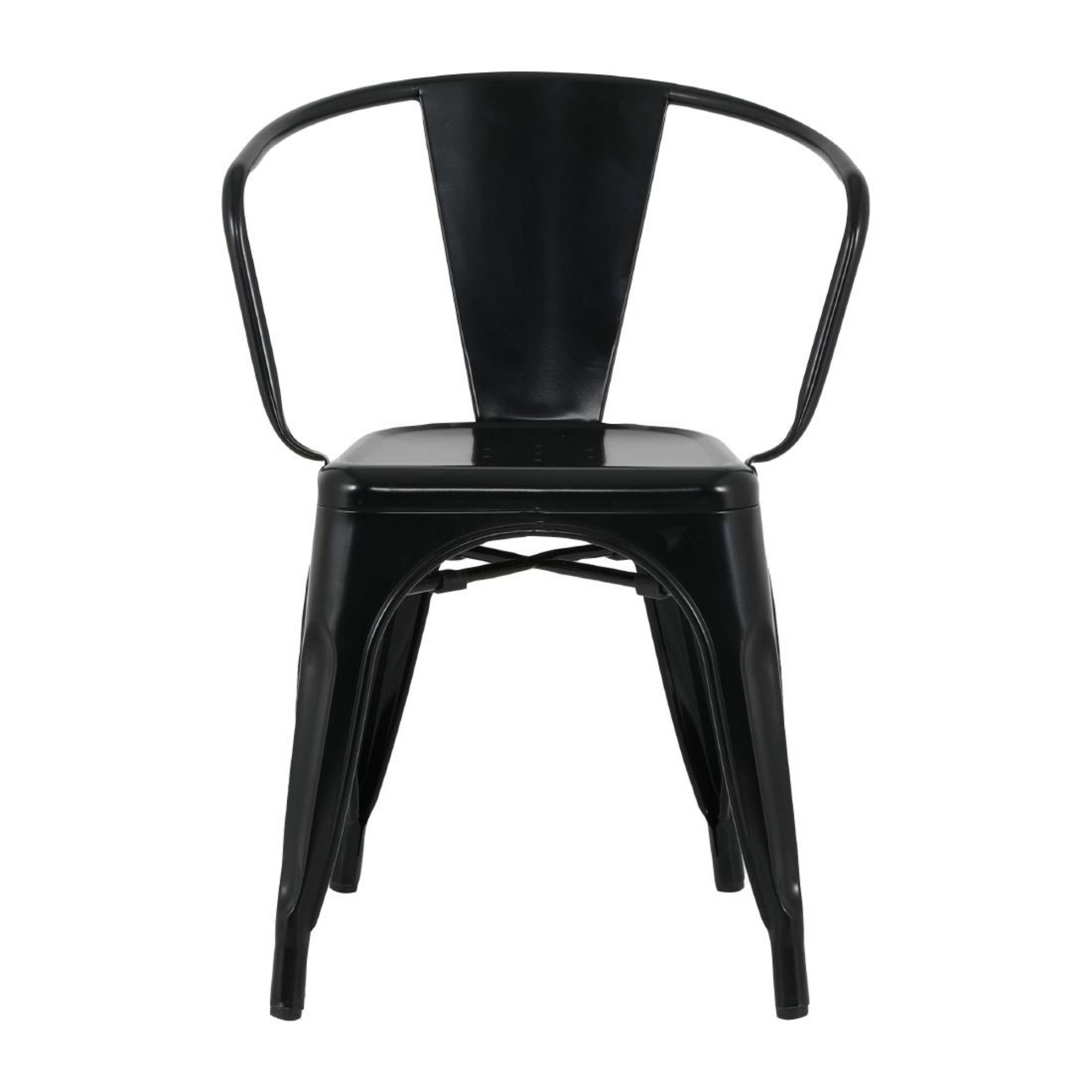 Picture of Bolero Bistro Curve Armchairs Black (4 Pack)