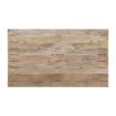 Picture of Bolero Bistro Dining Table Slatted Mango Wood Top Black 1200mm