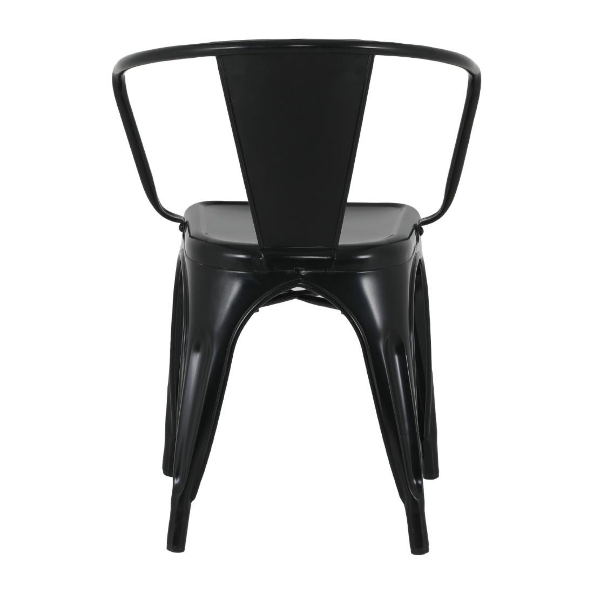 Picture of Bolero Bistro Curve Armchairs Black (4 Pack)