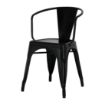 Picture of Bolero Bistro Curve Armchairs Black (4 Pack)
