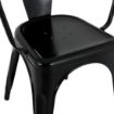 Picture of Bolero Bistro Curve Armchairs Black (4 Pack)