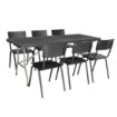 Picture of Bolero Rectangular Centre Folding Table 6ft Black