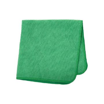 Picture of Rubbermaid HYGEN r-40 Recycled Microfibre Cloths 400x400mm Green (24 Pack)